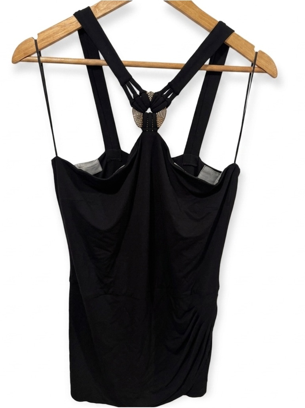Cache Halter Mini/Cocktail Dress Black Dress Size Large